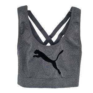 Puma Seamless Graphic Logo Crossback Sports Bra